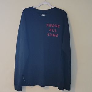 Black screen print sweatshirt